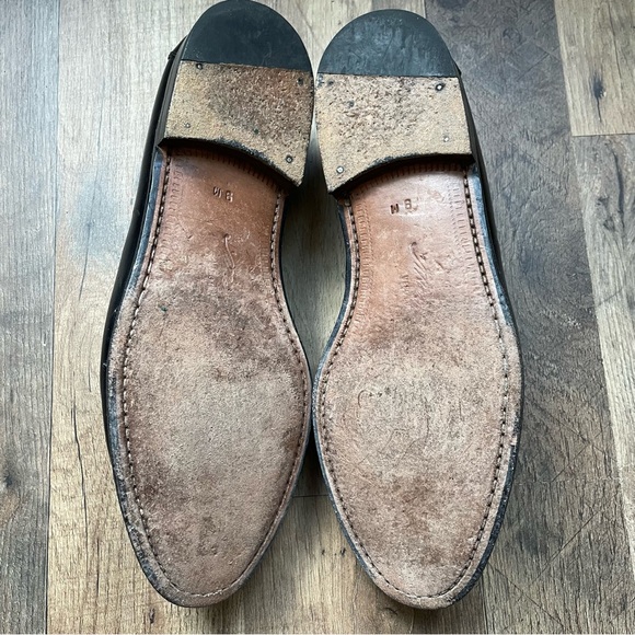 VINTAGE Mezlan Santander Men\'s Kiltie Loafers Shoes Size 9M Leather Black main image 15